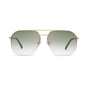 Brand New in Box! Gold Frame Green Gradient Aviator Progressive Readers - 2.5